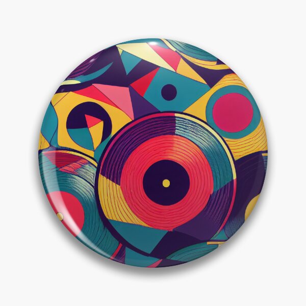 Aperçu de l'œuvre Disques Vinyles Rétro créée et vendue par BuraxisDesigns.