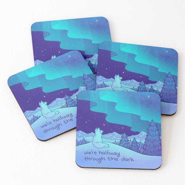 Item preview, "We're Halfway Out of The Dark" Aurora Arctic Fox designed and sold by thelatestkate.