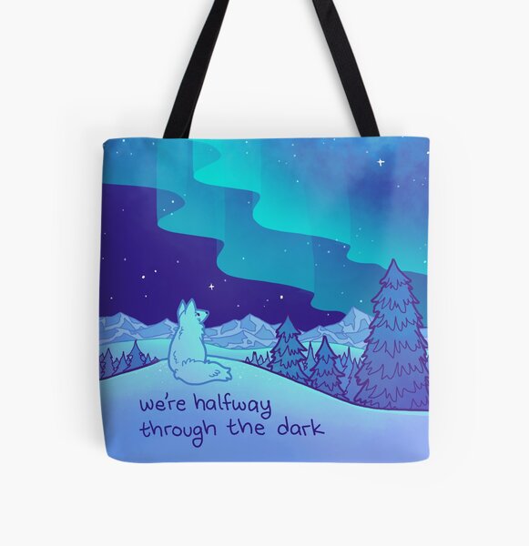 Item preview, "We're Halfway Out of The Dark" Aurora Arctic Fox designed and sold by thelatestkate.