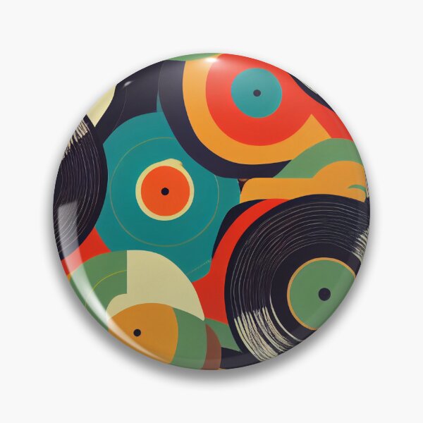 Aperçu de l'œuvre Disques Vinyles Rétro créée et vendue par BuraxisDesigns.