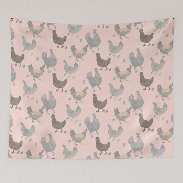 Item preview, Chickens A La Mode In Grey designed and sold by Fezzyboo.