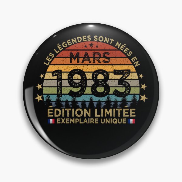 Item preview, Anniversaire 40 Ans Les Legendes Sont Nees en Mars 1983 designed and sold by cssdru.