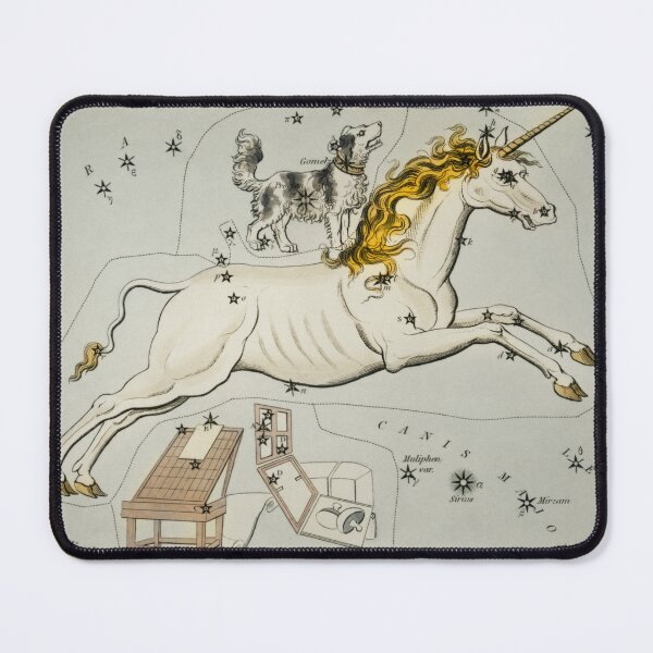 Item preview, Vintage Style Unicorn Constellation Poster designed and sold by ArtInKind.