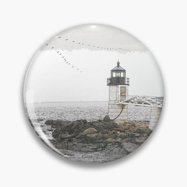 Item preview, Maine Marshall Lighthouse  - Original Art designed and sold by alpendesigns.