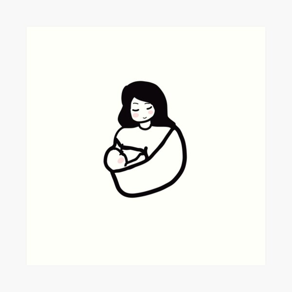 Item preview, Mommy Tees - Breastfeeding designed and sold by ArtbyKarole.