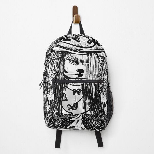 Item preview, Black and white witch illustration  designed and sold by BigBrainArtwork.