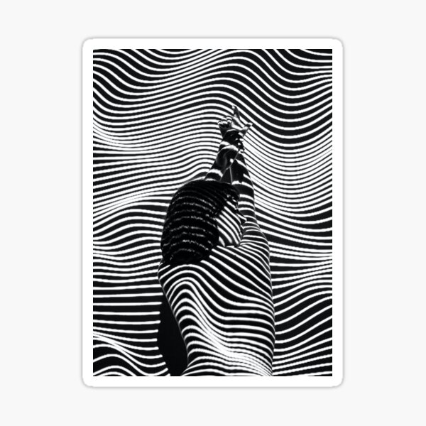 Item preview, Nude woman with black & white shadowy patterns  designed and sold by Royalnovalux.