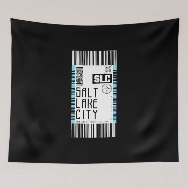 Item preview, SALT LAKE CITY Boarding pass Luggage stickers designed and sold by LeddsoDello.