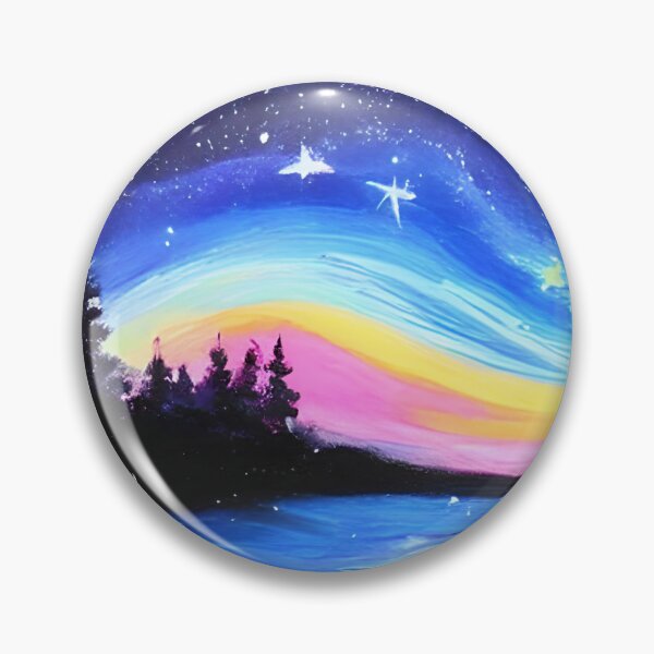 Artikelvorschau, Nacht Sternenhimmel Landschaftskunst, bunte Nachthimmel Kunst, Naturkunst, spirituelle Sternenkunst entworfen und verkauft von viewgraphics.