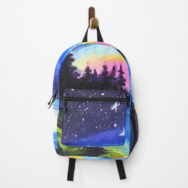 Item preview, Night Starry Sky Landscape Art, Colorful Night Sky Art, Nature Art, Spiritual Starry Art designed and sold by viewgraphics.