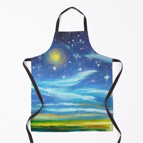 Item preview, Night Starry Sky Landscape Art, Colorful Night Sky Art, Nature Art, Spiritual Starry Art designed and sold by viewgraphics.