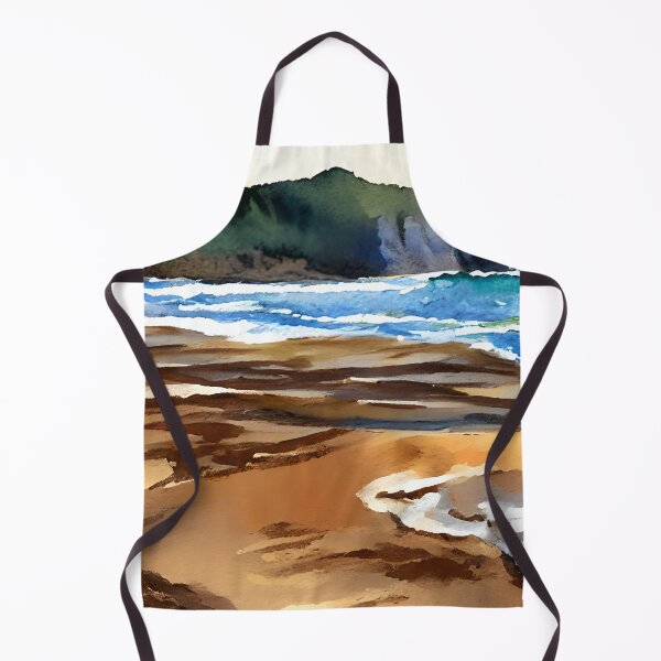Item preview, Oregon Coast Landscape at Low Tide Watercolor Art designed and sold by viewgraphics.