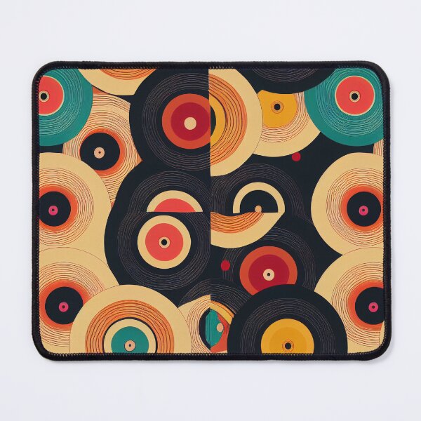 Aperçu de l'œuvre Disques Vinyles Rétro créée et vendue par BuraxisDesigns.