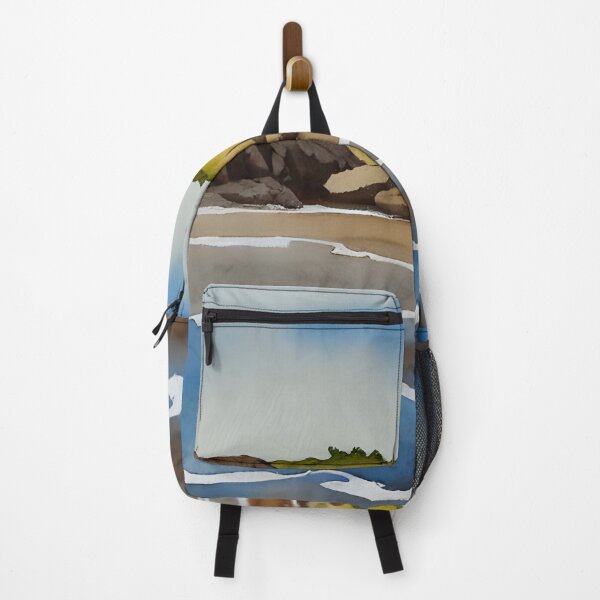 Item preview, Oregon Coast Landscape at Low Tide Watercolor Art designed and sold by viewgraphics.