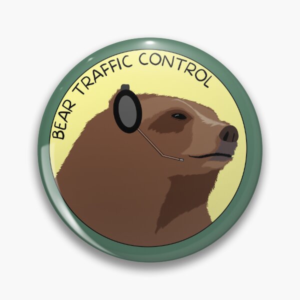 Item preview, Bear Traffic Control has something to say (Yellow) designed and sold by AdventuresOy.