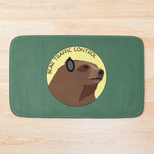 Item preview, Bear Traffic Control has something to say (Yellow) designed and sold by AdventuresOy.