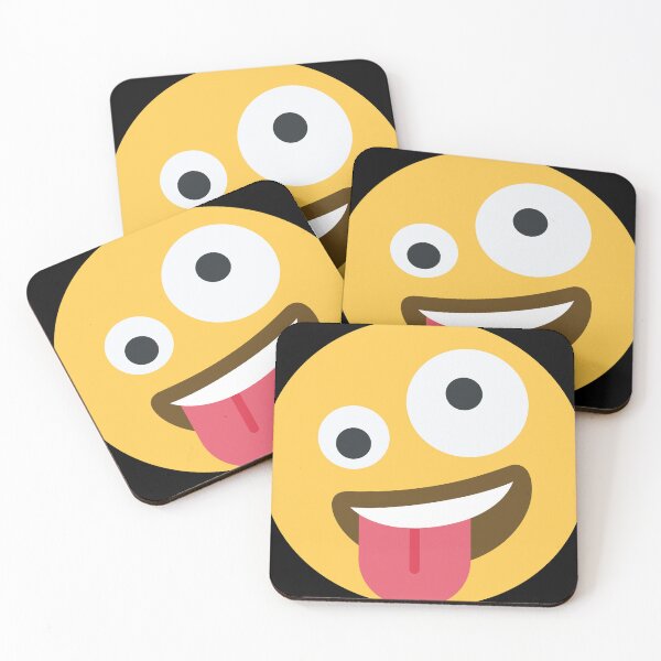 Item preview, Goofy Smiley Face Emoji Icon with Toungue Out designed and sold by PrintPortal.