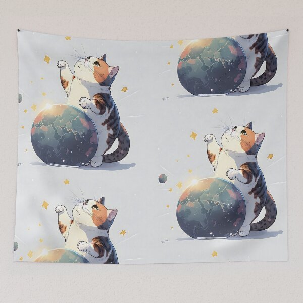 Item preview, Cat Plays with the Universe designed and sold by i-ImagineArtist.