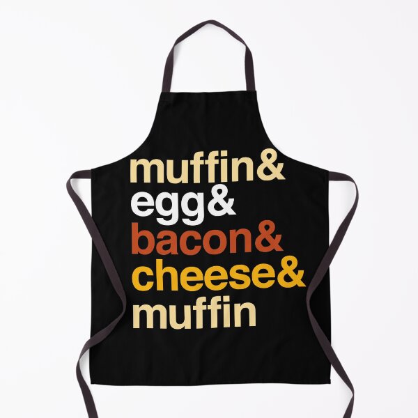 Item preview, Deconstructed breakfast sandwich: muffin & egg & bacon & cheese (list of ingredients in true-to-life colors) designed and sold by Ofeefee.