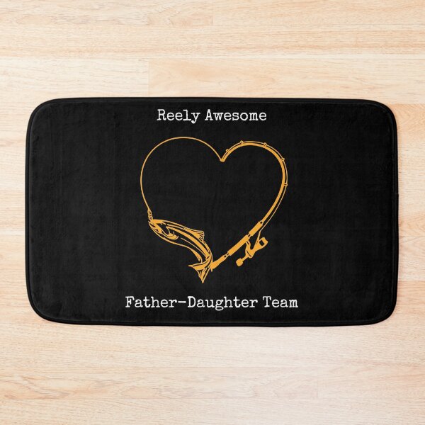 Item preview, Father Daughter Fishing Team Heart Reel & Rod Funny Dad Joke designed and sold by Ceramic Scripture.