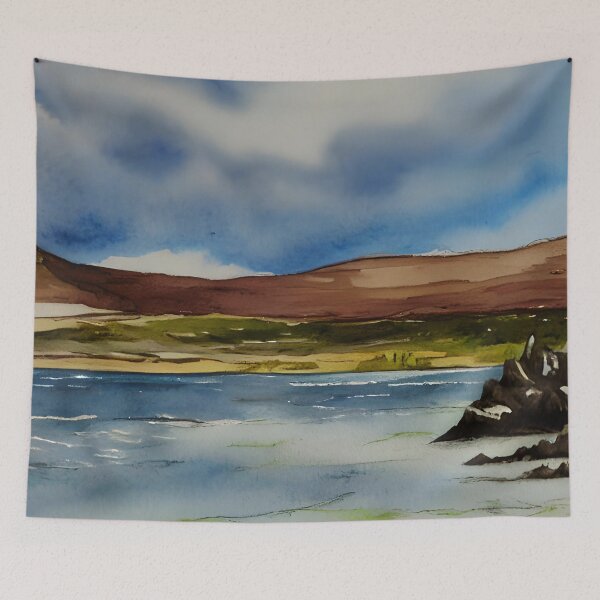Item preview, Original Landscape Watercolor art of Ireland designed and sold by viewgraphics.