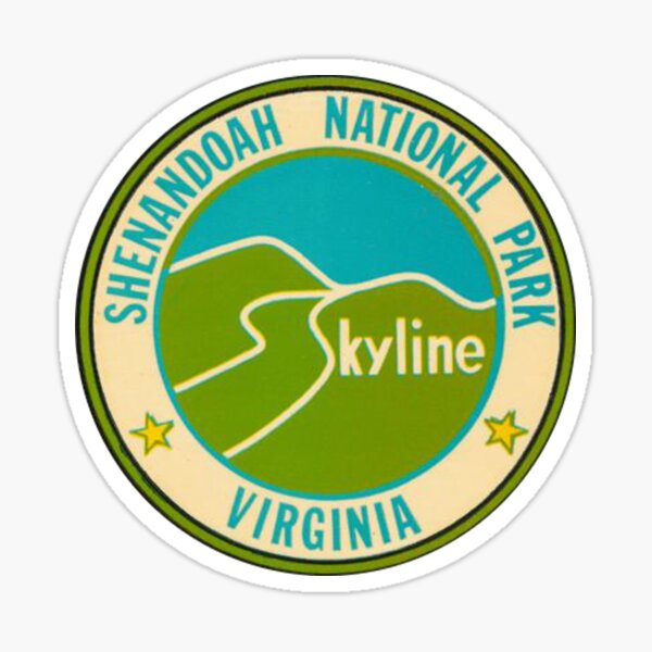 Item preview, Shenandoah National Park Retro Travel Decal Virginia, USA designed and sold by MeLikeyTees.