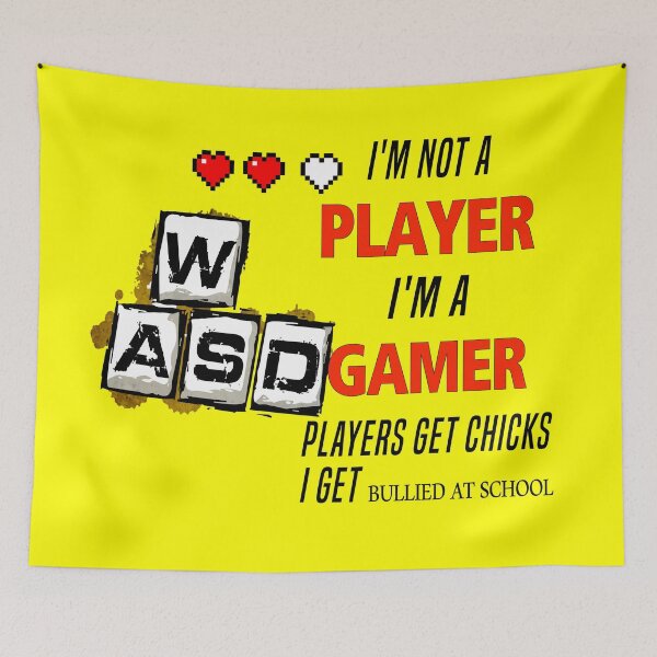 Item preview, I'm Not A Player I'm A Gamer Players Get Chicks I Get Bullied At School designed and sold by saidox.