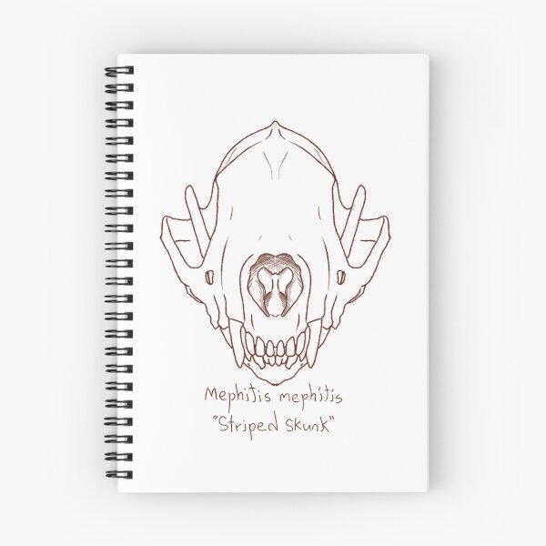 Item preview, Striped Skunk Skull designed and sold by GrilledRetro.