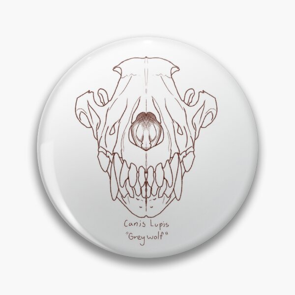 Item preview, Grey Wolf Skull designed and sold by GrilledRetro.