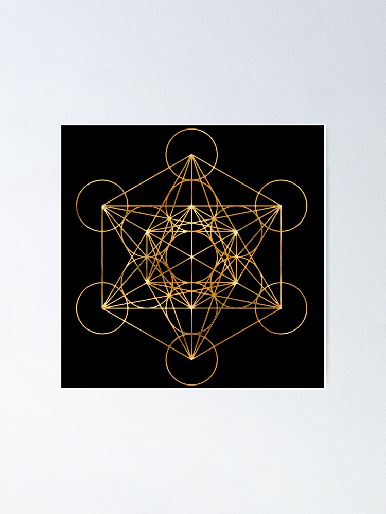 "The Sacred Geometry of the Metatron Cube" Poster for Sale by TJBest