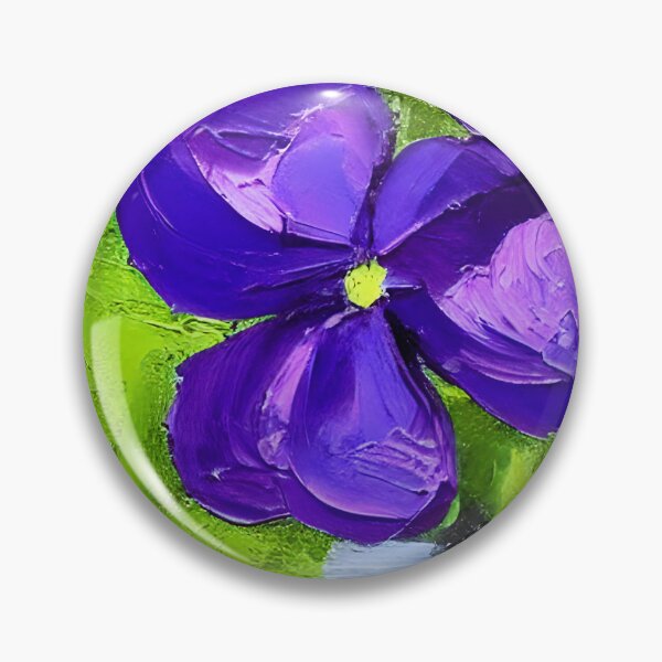 Artikelvorschau, Ursprüngliche Veilchen-Blumen-Kunst, Spachtel-Kunst entworfen und verkauft von viewgraphics.