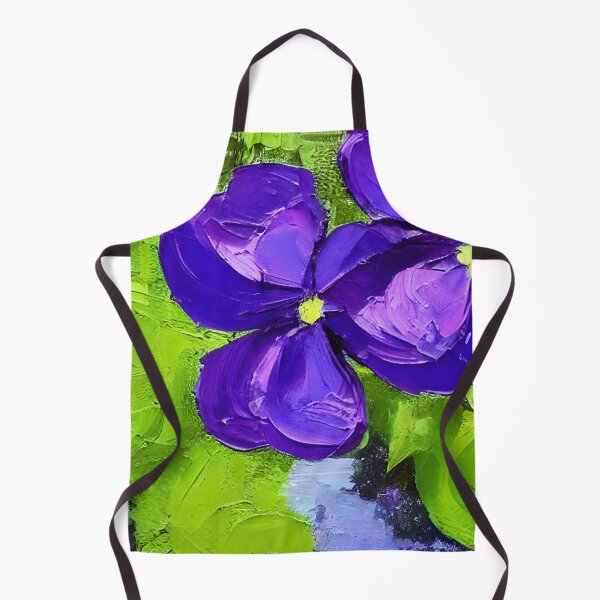 Item preview, Original Violets Flower Art, Palette Knife Art designed and sold by viewgraphics.