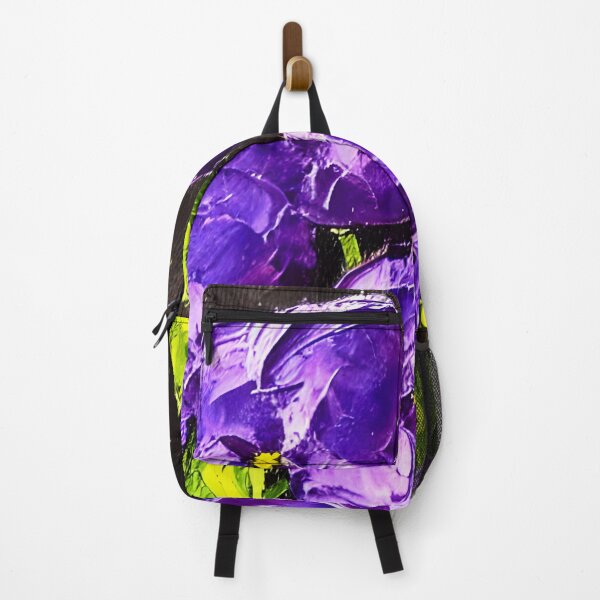 Item preview, Original Violets Flower Art, Palette Knife Art designed and sold by viewgraphics.