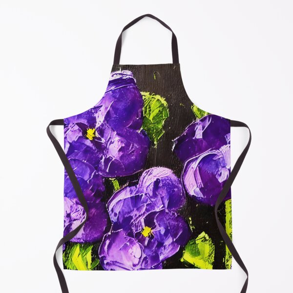 Item preview, Original Violets Flower Art, Palette Knife Art designed and sold by viewgraphics.