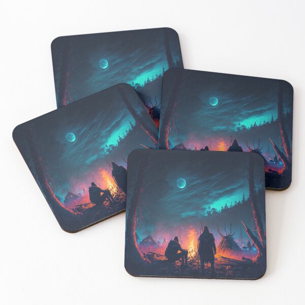 Item preview, Valheim Vikings Around a Camp Fire designed and sold by AICreateWorlds.