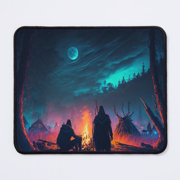 Item preview, Valheim Vikings Around a Camp Fire designed and sold by AICreateWorlds.