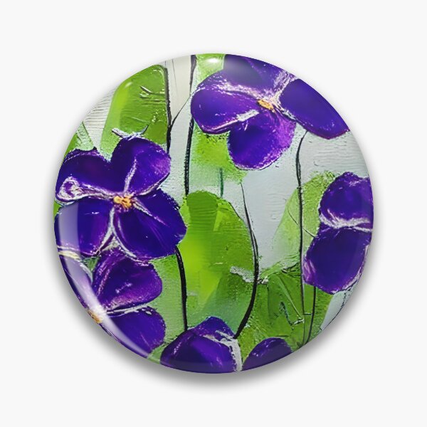 Artikelvorschau, Ursprüngliche Veilchen-Blumen-Kunst, Spachtel-Kunst entworfen und verkauft von viewgraphics.