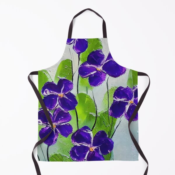 Item preview, Original Violets Flower Art, Palette Knife Art designed and sold by viewgraphics.