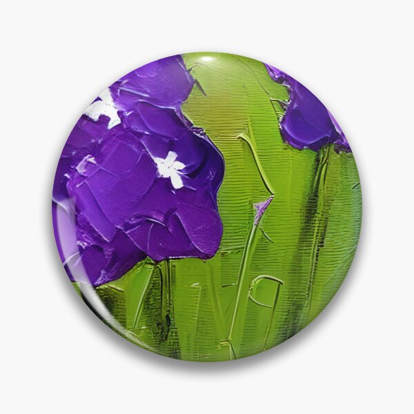 Artikelvorschau, Ursprüngliche Veilchen-Blumen-Kunst, Spachtel-Kunst entworfen und verkauft von viewgraphics.