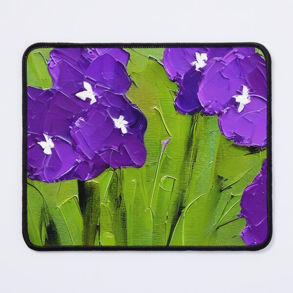 Item preview, Original Violets Flower Art, Palette Knife Art designed and sold by viewgraphics.