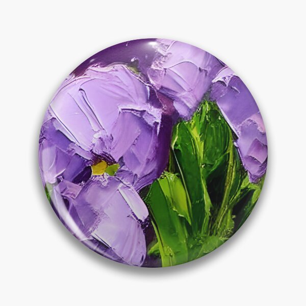 Artikelvorschau, Ursprüngliche Veilchen-Blumen-Kunst, Spachtel-Kunst entworfen und verkauft von viewgraphics.
