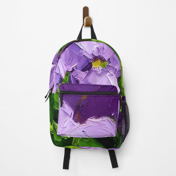 Item preview, Original Violets Flower Art, Palette Knife Art designed and sold by viewgraphics.