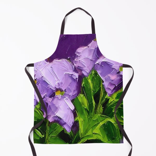 Item preview, Original Violets Flower Art, Palette Knife Art designed and sold by viewgraphics.