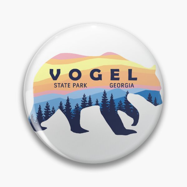 Aperçu de l'œuvre Logo de l'ours du coucher du soleil du parc d'état de Vogel créée et vendue par VanyaKar.