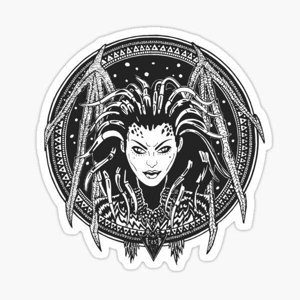 "Queen Of Blades" Sticker for Sale by veismaria Redbubble
