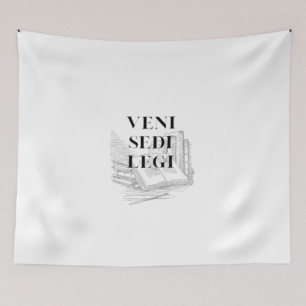 Item preview, Veni Sedi Legi (I came, I sat, I read) designed and sold by ArteTeoma.