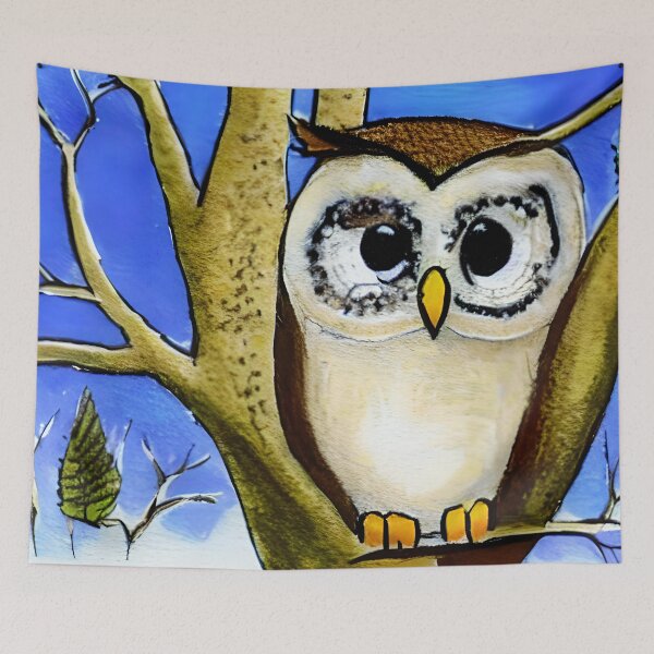 Artikelvorschau, Eulen-Kunst, Eulen-Aquarell-Kunst entworfen und verkauft von viewgraphics.