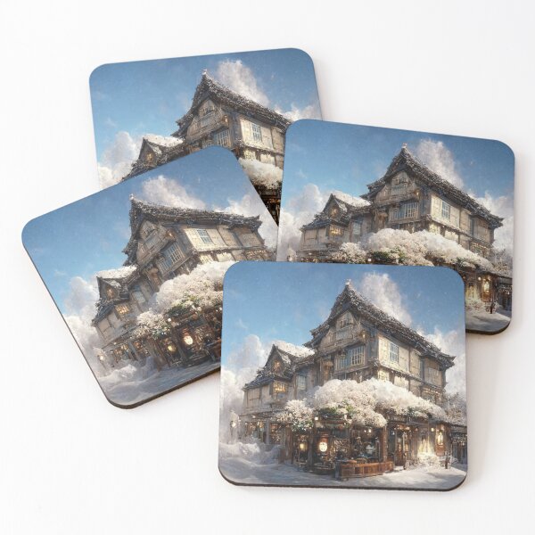 Item preview, Snowed Over Japanese Style Building 1 designed and sold by Styxiann.