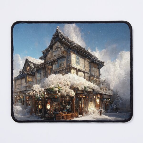 Item preview, Snowed Over Japanese Style Building 1 designed and sold by Styxiann.