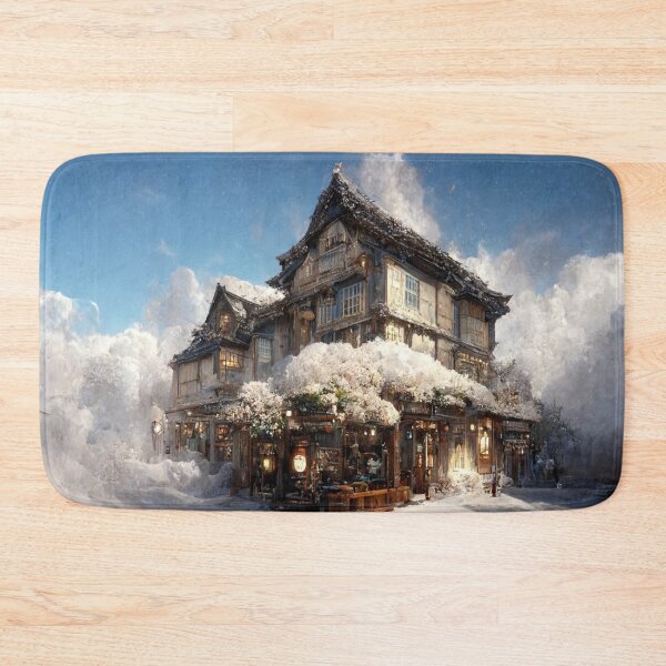 Item preview, Snowed Over Japanese Style Building 1 designed and sold by Styxiann.